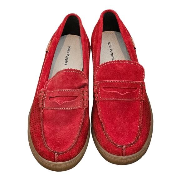 HUSH PUPPIES Red Brick Suede Tyson Thorpe IIV‎ Loafers Men\'s Size 10 New! main image 8